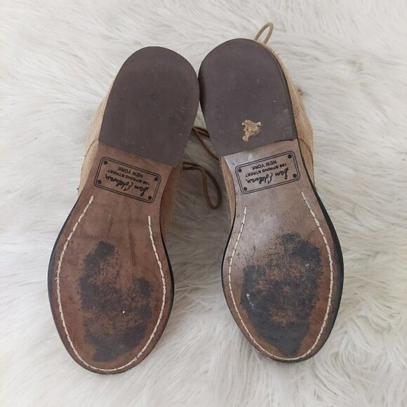 Sam Edelman Mackay Womens Size 6 Ankle Boots Brown Nubuck Side Zip Combat Style - Picture 10 of 11